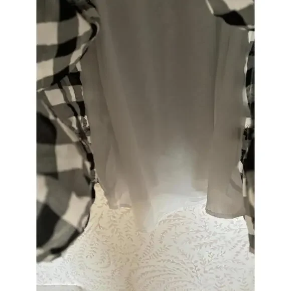 NEW Chic Black and White Gingham Summer Dress - Picture 6 of 6